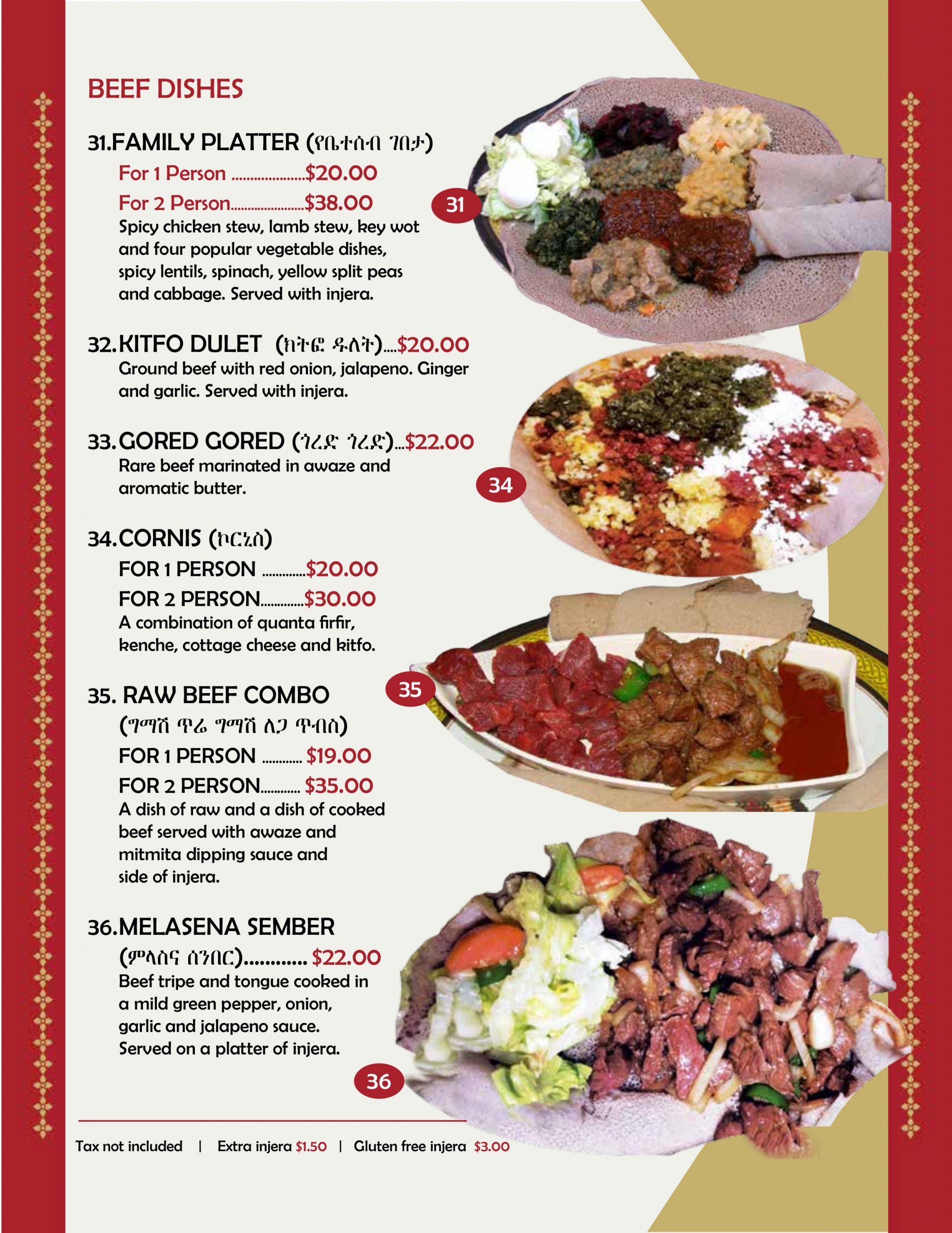 Best Ethiopian Toronto Menu Lalibela Cuisine